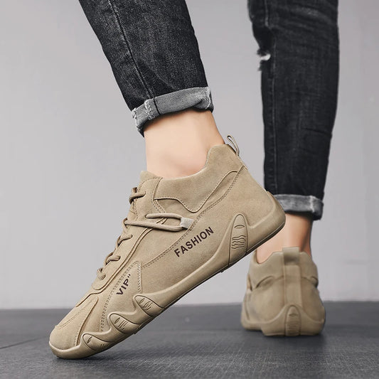 Men’s Hiking Sneakers – Wear-Resistant Anti-Slip Workwear Shoes for Autumn & Casual Outdoor Use