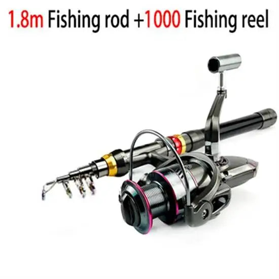 Carbon Fiber Telescopic Rod & Reel Combo (1.8 to 3.6m)