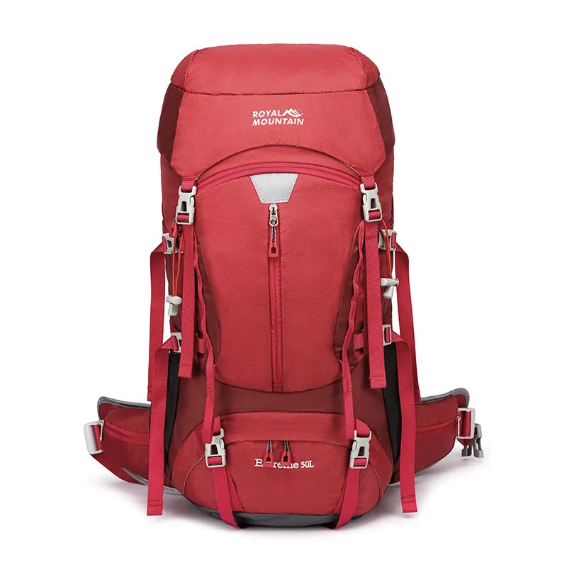 Outdoor Travel Mountaineering Backpack 50L Large Capacity Camping Backpacking Sport Hiking Climbing Shoulder Rucksack Men Women