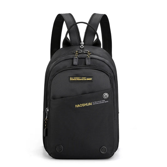 Men Small Backpack Rucksack Messenger Cross Body Chest Bags Multi-purpose Military Travel Nylon Male Fashion Daypack Knapsack