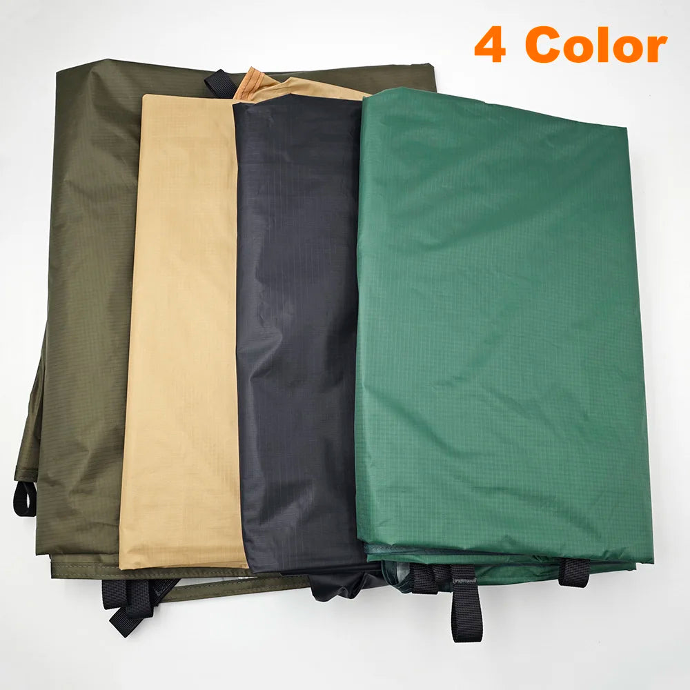 19 Hang Point Tarp Waterpoof Survival Bushcraft Sun Shelter Beach Shade Tent Outdoor Canopy Backpacking Tourist Awning 4x4 3x3m