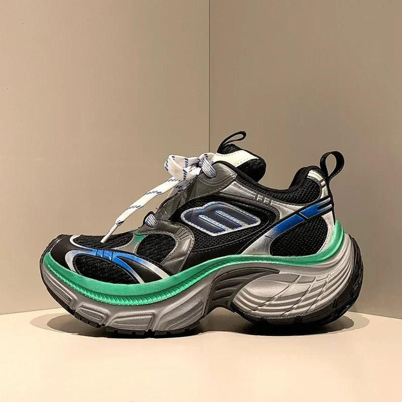 Men’s & Women’s Platform Sneakers – Genuine Leather Casual Walking & Sports Shoes