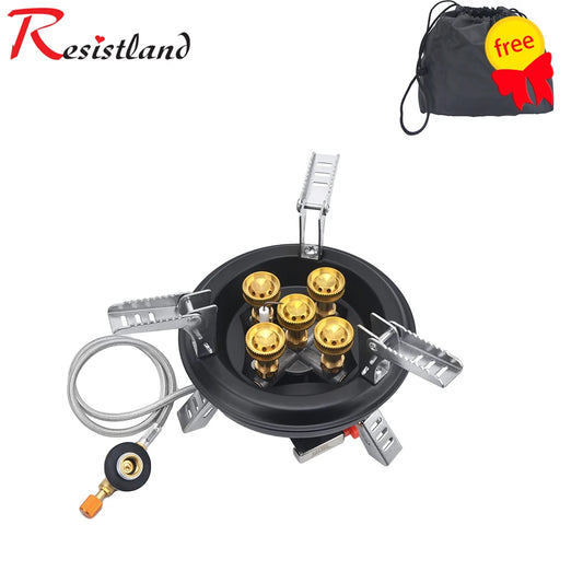 Camping Gas Stove High Pressured Hiking Burner 16000W BRS-201 Windshield Butane Gas Burner With Pizeo Ignition for Traveling