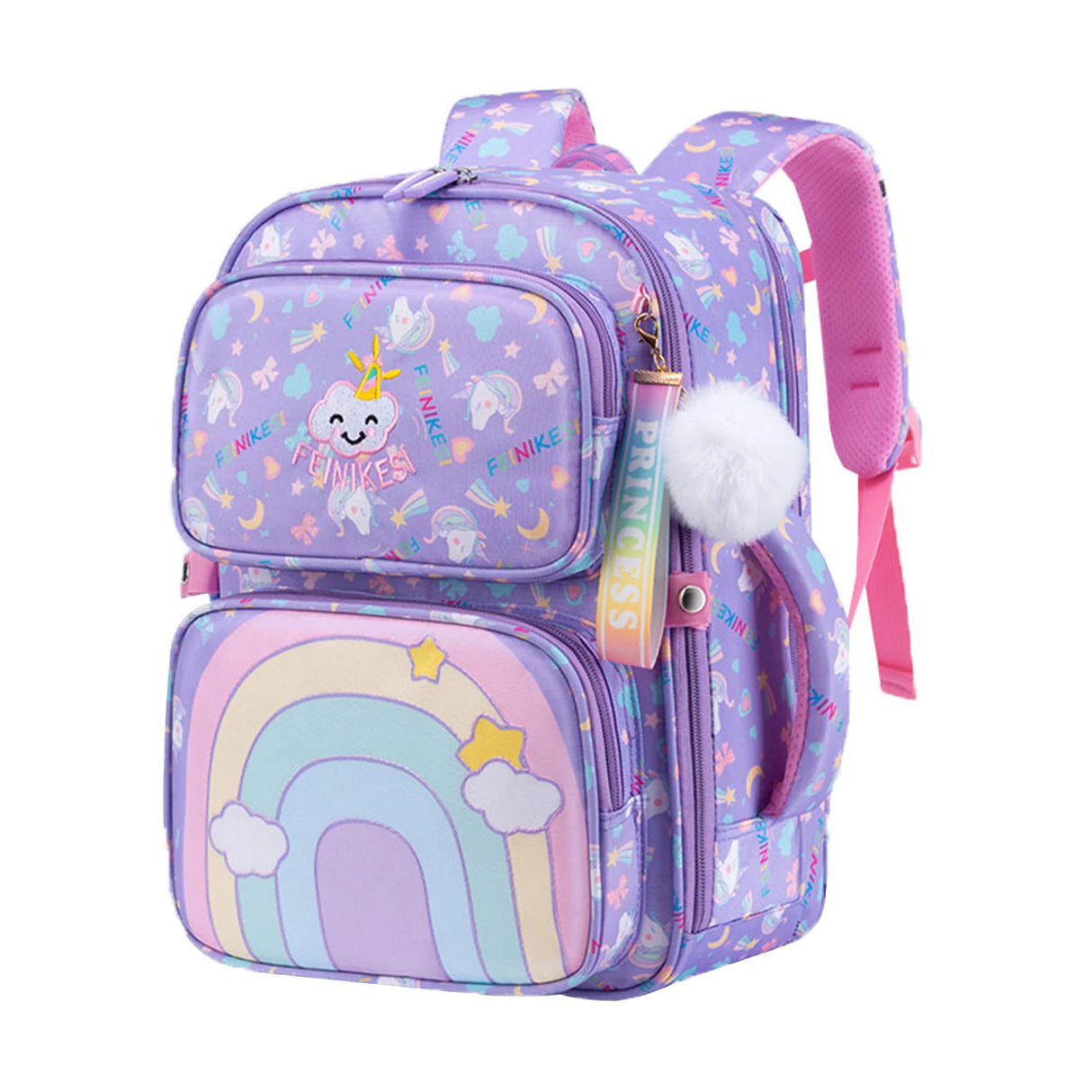 Cute Backpack For Primary School Student Stylish Portable Versatile Bag Breathable Preschool Books Bag Back To School Gift Girls
