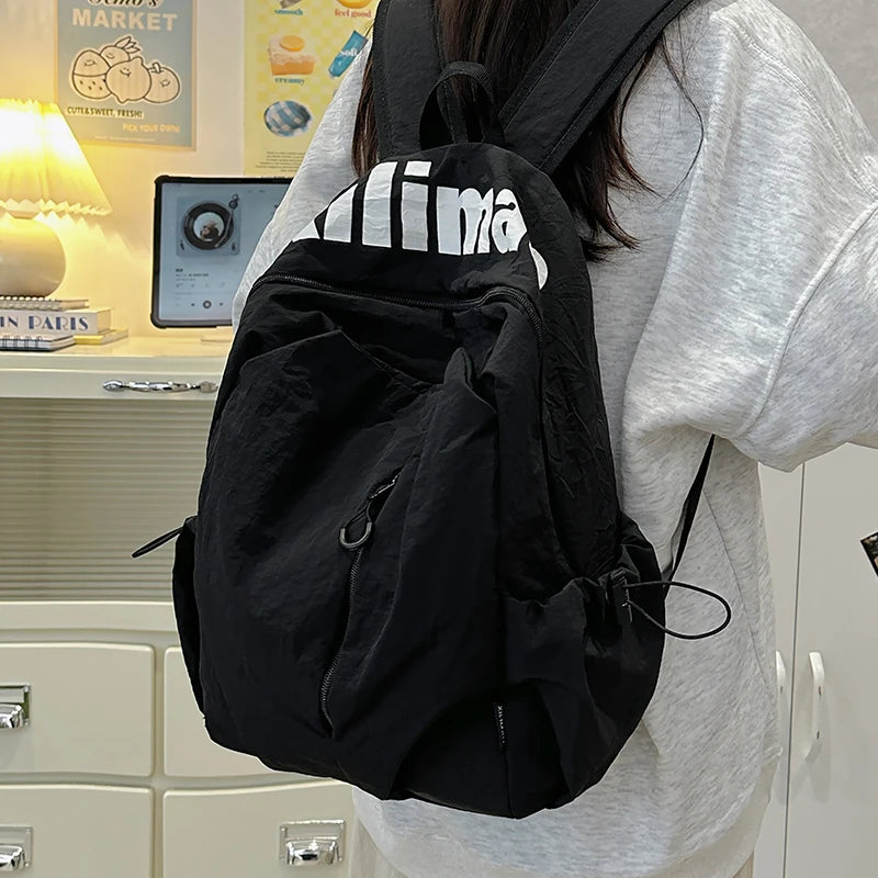 Casual Backpack, Fashion Simple Large Capacity Men And Women With The Same Style Commuting Backpack, Durable Student Schoolbag