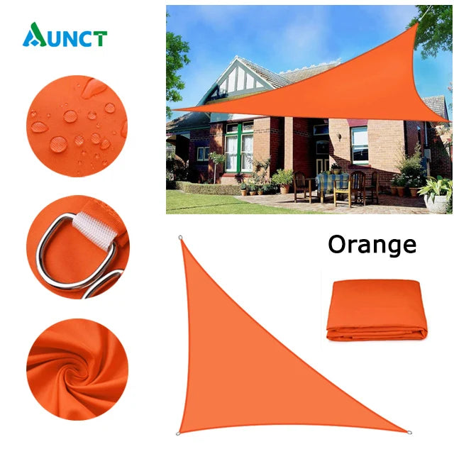 Waterproof Sun Shelter Triangle Sunshade Protection Outdoor Cover Garden Patio Pool Shade Sail Awning Camping Sun Shade 420D
