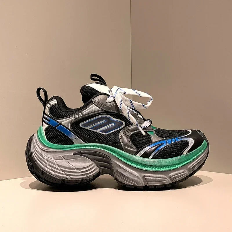 Men’s & Women’s Platform Sneakers – Genuine Leather Casual Walking & Sports Shoes