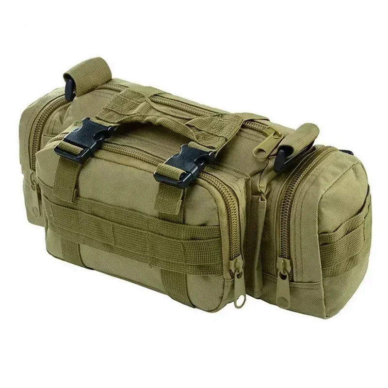 Outdoor mountaineering bag 600D waterproof Oxford shoulder bag camping hiking fishing bag hiking backpack