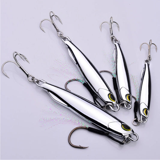 PRO BEROS Electroplated Spoon Metal Jig (10-80g)