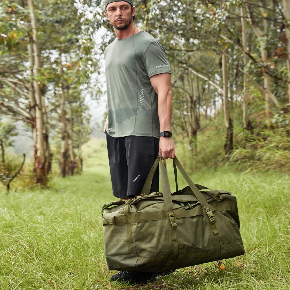 106L Camping Backpack Outdoor Hiking Luggage Bag Large Tactical Bags for Men's Travel Mountaineering Trip Utility Sport Handbag