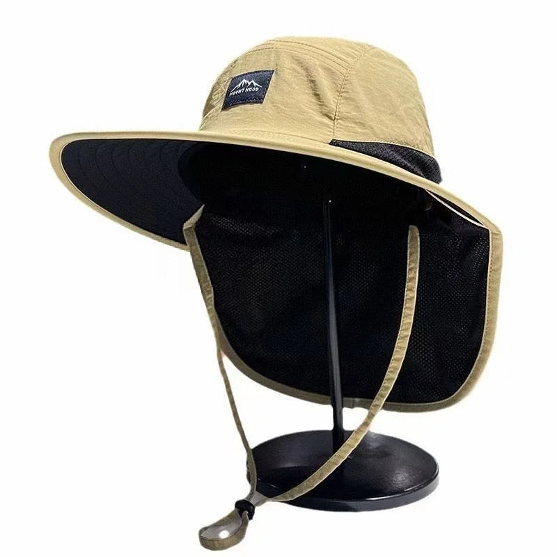 Quick-Dry Fishing Sun Hat with Neck Flap