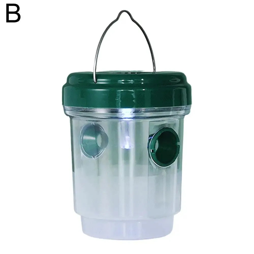 Solar Powered LED Insect Killer Mosquito Zapper Outdoor Hanging Trap Safe Non-Toxic Reusable Lamp Light Trap Pest Control Light