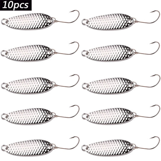 Trout Spoon and Spinner Lures (10 Pack)