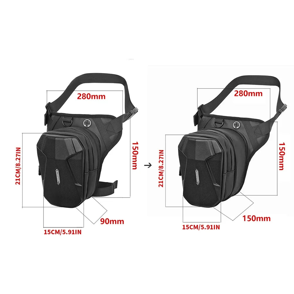 Motorcycle Leg Side Bag Waist Leg Bag Thigh Belt Hip Bum Fanny Pack EVA Hard Shell Outdoor Motorbike Drop Leg Bag Phone Purse