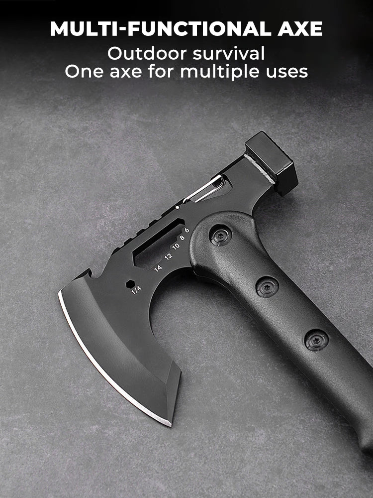 Outdoor Tactical Camping Axe – Multifunctional Survival Hatchet for Logging, Cutting & Bushcraft