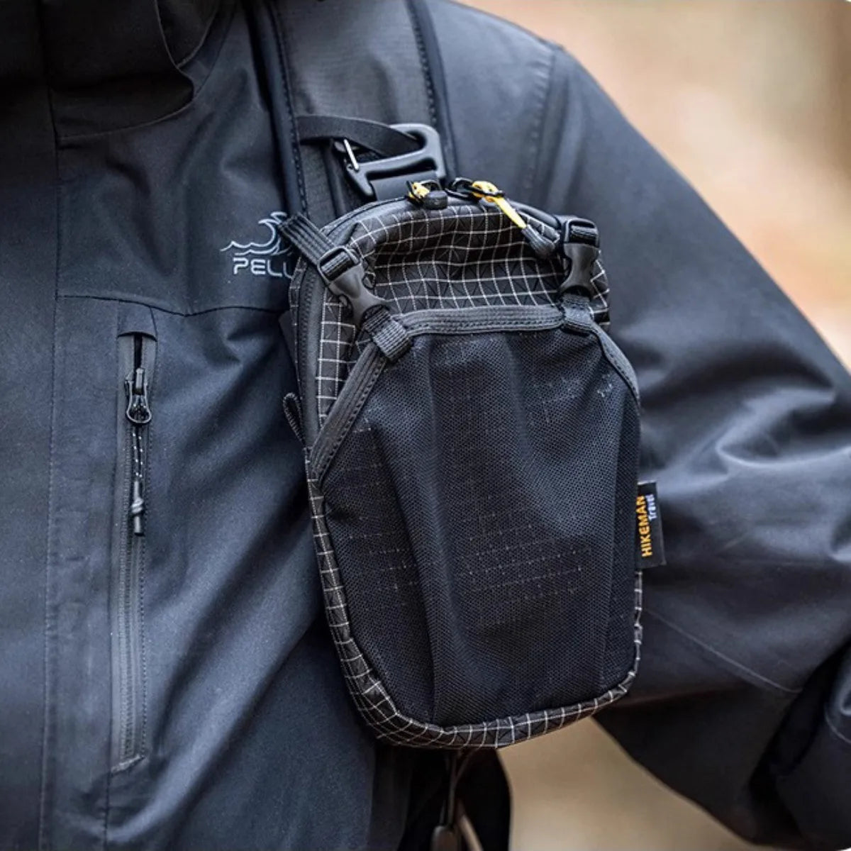 Outdoor Storage Bag Mountaineering Bag, Shoulder Bag, Waterproof Expansion, Hiking Mobile Phone Plug-in, Tactical Expansion Bag.