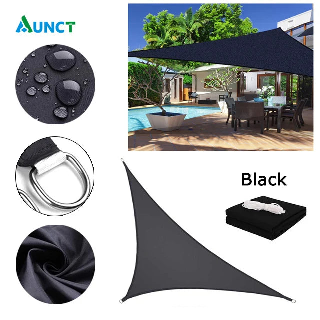 Waterproof Sun Shelter Triangle Sunshade Protection Outdoor Cover Garden Patio Pool Shade Sail Awning Camping Sun Shade 420D