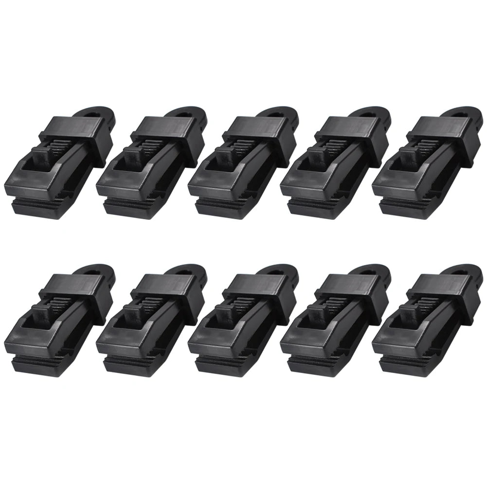 10/1PCS Tent Clip Tarpaulin Clamp Outdoor Camping Tarpaulin Holder Clip Wind Rope Clamps Awning Beach Hiking Camping Accessories