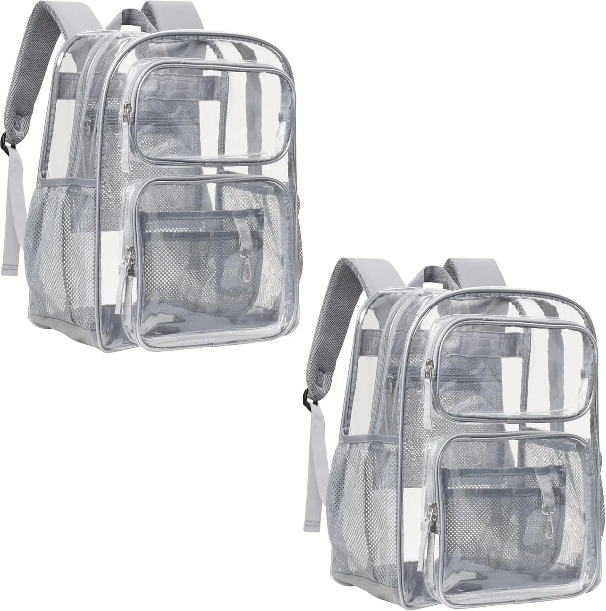 PACKISM Clear Backpack for School - 17 inch Large Heavy Duty Clear Bookbag, See Through PVC Backpacks (for age 12 above)