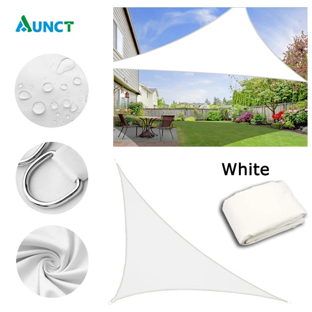 Waterproof Sun Shelter Triangle Sunshade Protection Outdoor Cover Garden Patio Pool Shade Sail Awning Camping Sun Shade 420D
