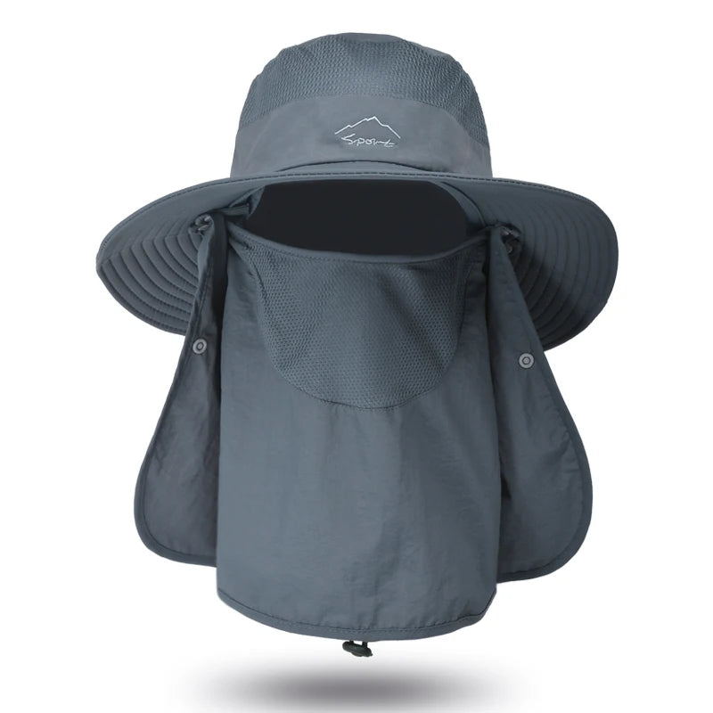Breathable Fishing Sun Hat with Face Cover