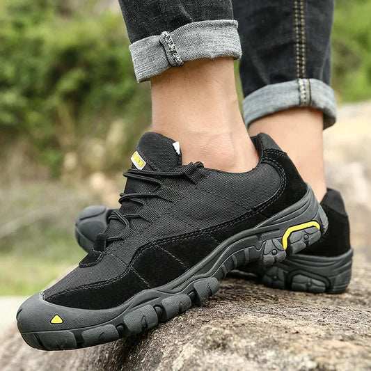 Men’s Outdoor Hiking Shoes – Anti-Slip Thick Sole Trekking Boots | Durable Walking & Exercise Sneakers