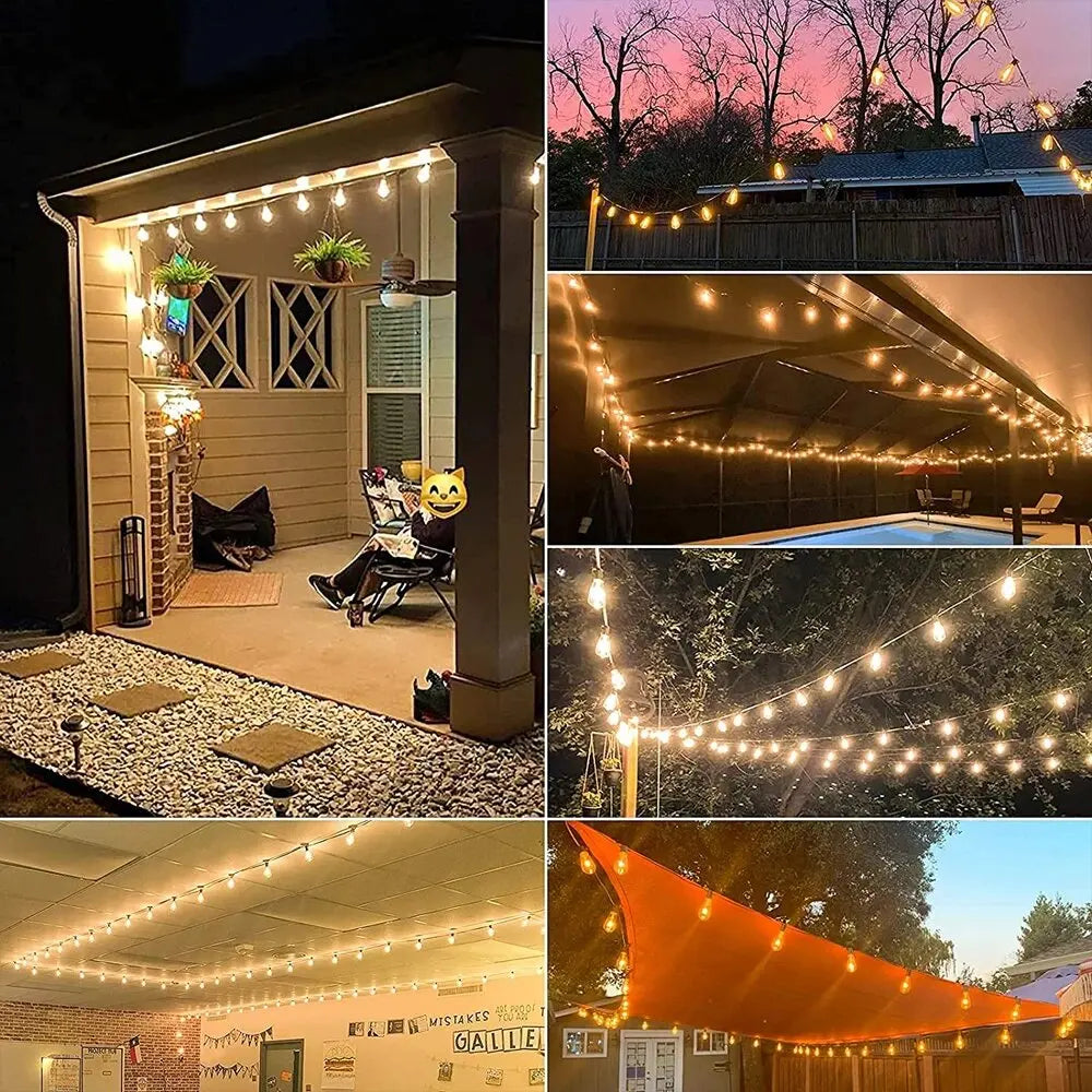 1PC Solar Bulbs String Lights,Outdoor Waterproof Garden Lamps,Garden,Terrace,Balcony,Camping,Party Retro Decoration Fairy Lamps