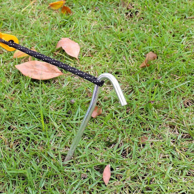 10 Pieces/Lot Aluminum Alloy Tent Pegs 18cm Camping Garden Canopy Stakes Pegs Outdoor Nails Tent Accessories