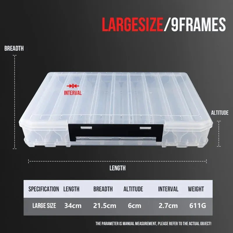 TAIYU Double-Sided Tackle Box (10/14/18 Compartments)