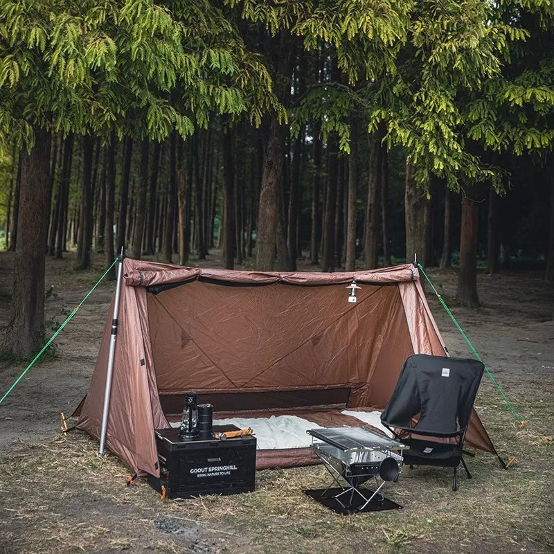 Tents Outdoor Camping Waterproof  Ultralight 2 Ppl Rodless Single Iayer Tent Shed Survival Equipment Hiking Supplies