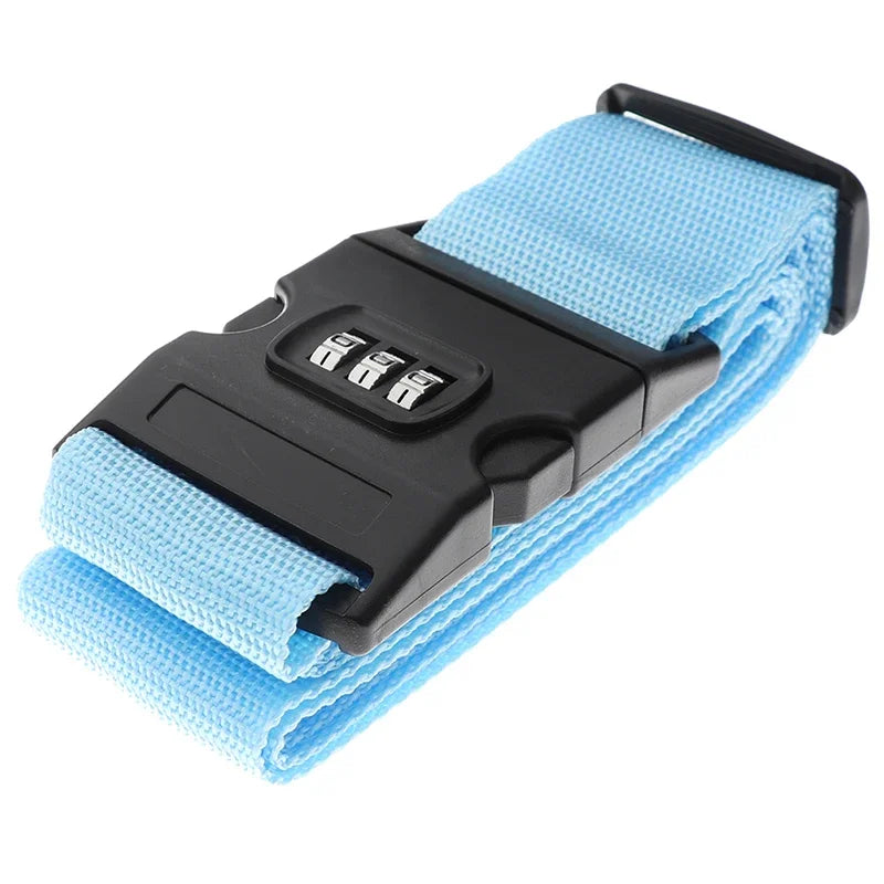 1PC Travel Luggage Strap Adjustable Password Lock Packing Belt Baggage Secure Lock Anti-theft Luggage Suitcase Buckle Strap