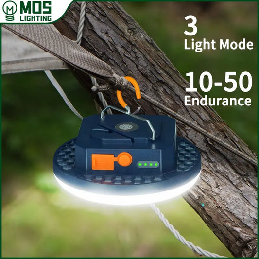 MOSLIGHTING Rechargeable Camping Lantern – Tent Lamp & Flashlight