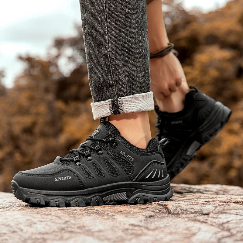 Men’s Hiking Shoes – Waterproof Anti-Slip Outdoor Trekking Sneakers Lightweight Breathable Trail Boots