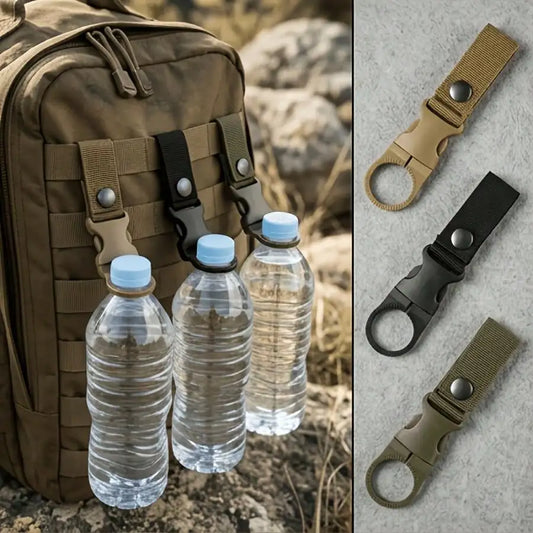 3-Pack Water Bottle Carabiner Clips – Backpack Quick Hooks
