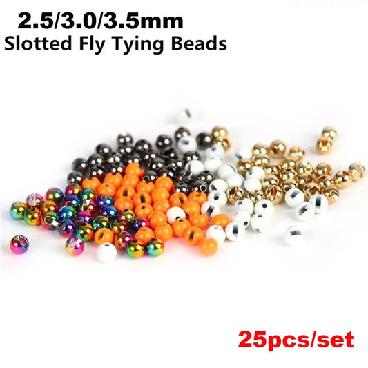 Slotted Tungsten Beads 2.5-4mm (25 Pack)