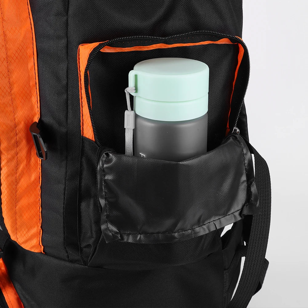 80L Mountaineering Backpack Hiking Camping Trekking Bag Rucksack WithAdjustable Strap Outdoor Fishing Backpack Climbing Rucksack