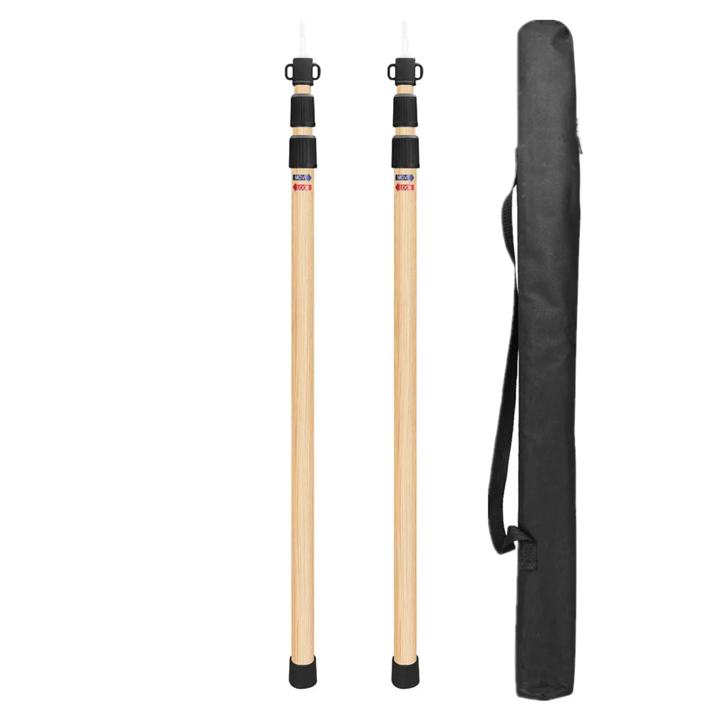 Adjustable Camping Tent Support Poles Beach Shelter Tarp Awning Rods Portable Lightweight Aluminum Alloy Accessories For Canopy