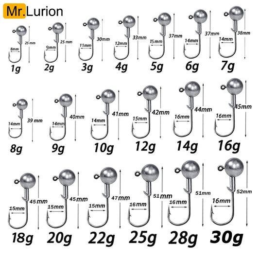 MrLurion Jig Head Hooks (1g-28g)