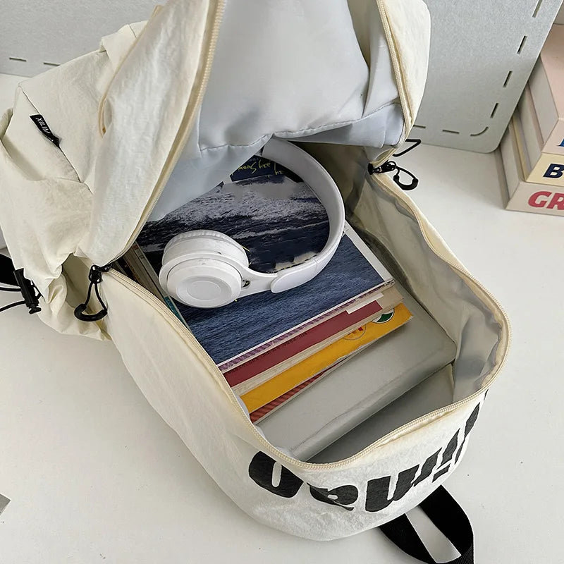 Casual Backpack, Fashion Simple Large Capacity Men And Women With The Same Style Commuting Backpack, Durable Student Schoolbag