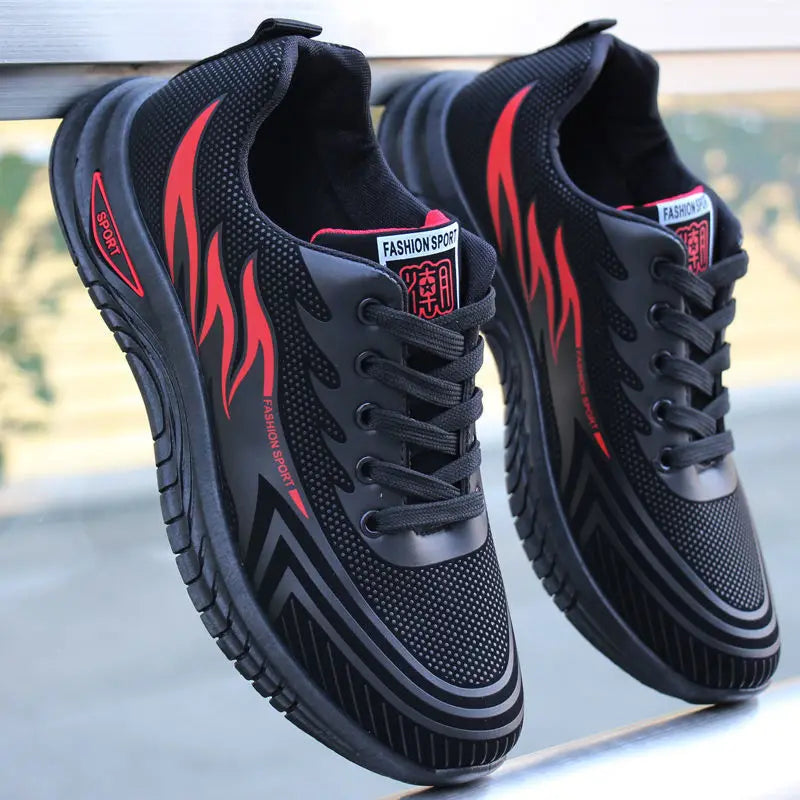 Men’s Casual Breathable Sneakers – Lightweight Anti-Slip Running Shoes for Outdoor Sports & Daily Wear