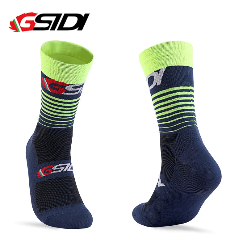 GSTDI New Cycling Socks High Quality Compression Men Bike Outdoor Women Running Professional Sports Running