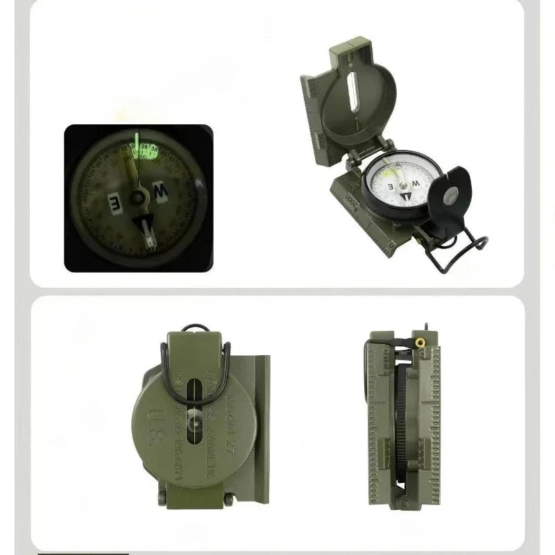 Waterproof Flip Cover Multi Functional Geological Navigation Compass for Outdoor Hiking Climbing Cross Country Exploration