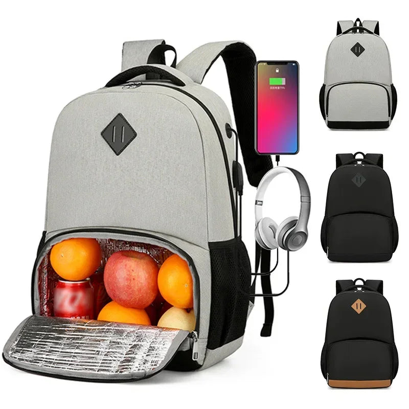 Computer Backpack Men/Women Business Laptop Bag Ice Bag Insulated Lunch Bags Travel Picnic Camping Backpack
