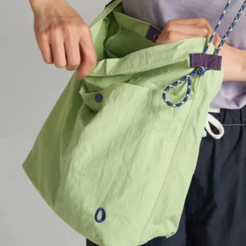 Mountain Utility Crossbody - Couples' Unisex, Wrinkled, Light, Water-Resistant, Multi-Pocket, Hiking/Daily, Retro Cool