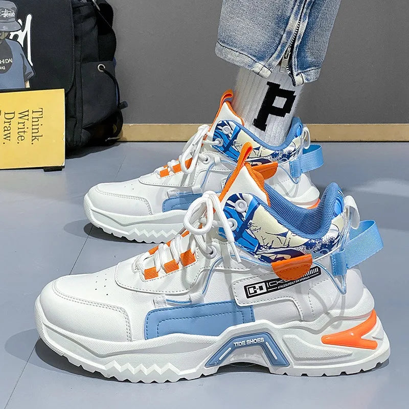 High Top Sneakers for Men – Fashion Outdoor Casual Shoes, Platform Vulcanized Tennis Trainers (2025)