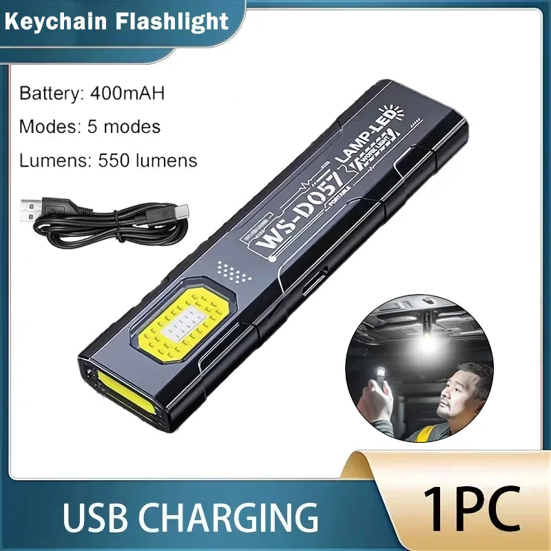 High Power LED Flashlights With Display Screen Zoom Tactical Torch Portable Rechargeable Lamp with Emergency Side Light Lantern