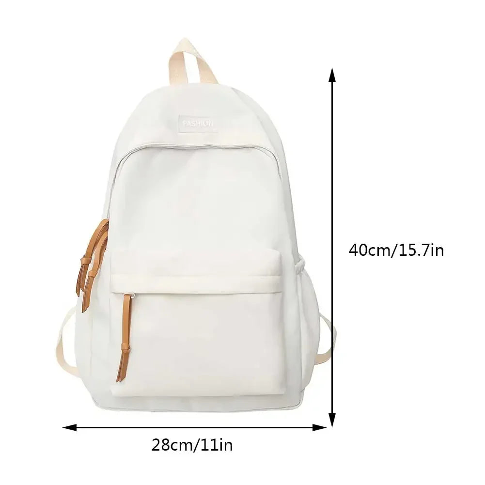 Large Capacity Women Backpack Travel Bags Casual Nylon Student School Bags Solid Color Fashion bags for women Girls Bookbags