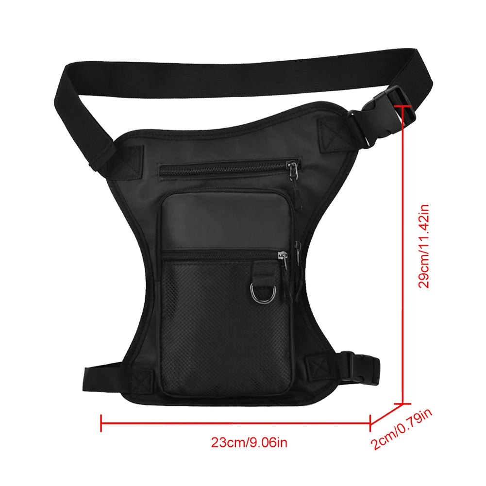 Motorcycle Leg Side Bag Travel Bag Waterproof Motorbike Waist Leg Bag Men Women Hip Bum Pack Outdoor Sports Casual Fanny Pack