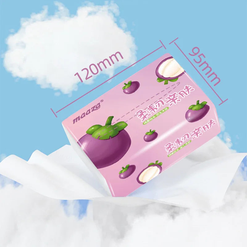 Facial Tissues Packs Pocket Paper Napkins Travel Size Mini Cute Print for Kid School Travel Camping Office Daily Use