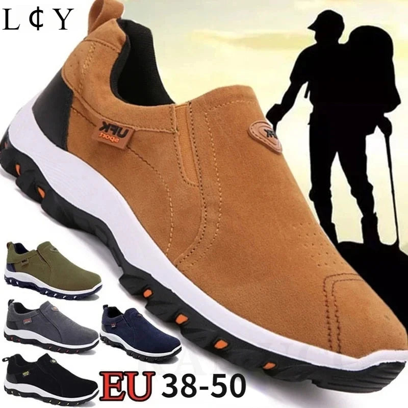 2025 Men’s Casual Sports Shoes – Lightweight Outdoor Walking Sneakers, Comfortable Fashion Footwear (Sizes 38–50 Plus)